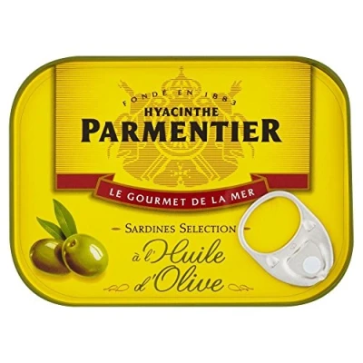 Image of Parmentier Sardines in Extra Virgin Olive Oil (135g) Pack of 2