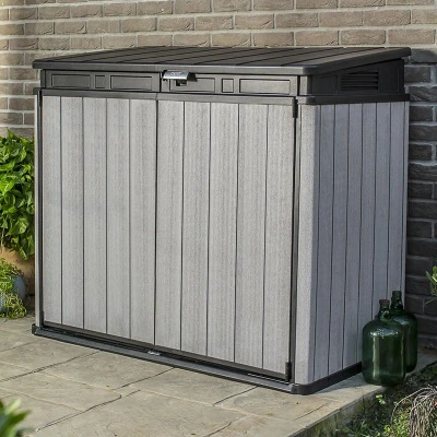 Image of 4&#039;8 x 2&#039;8 Keter Elite Duotech Garden Storage Box (1.41m 0.82)
