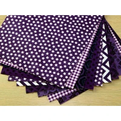 Image of Camelot Fabrics Patterned Soft Craft Felt Assortment Pack Purples per of 10