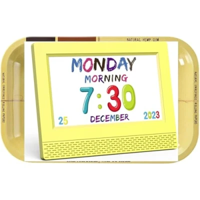 Image of Small Metal Rolling Tray, 28 x 18 cm