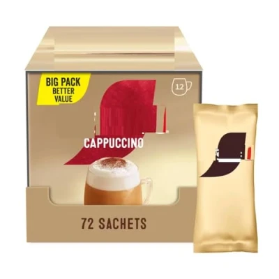 Image of NEESCAFE Cappuccino Unsweetened Taste Instant Coffee Sachets 50 x 14.2g (1 Pack) NAEM