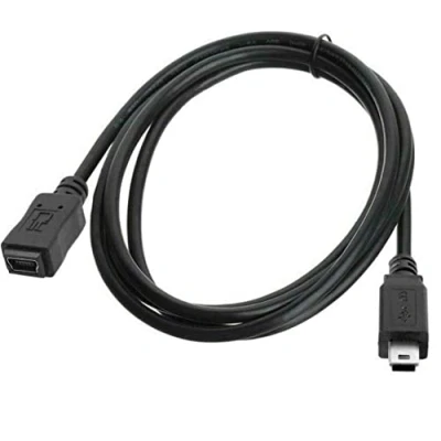 Image of innov8 Mini 5Pin USB B Type Male to Female M/F Extension Charing &amp; Data Sync Cable (5Pin Wires inside) 1.5m