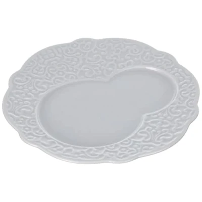 Image of Alessi &quot;Dressed&quot; Breakfast Plates, Set of 4, White