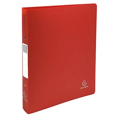 Image of Exacompta Ref. 54395E 1 Rigid binder with OPAK label 2 round rings, diameter 30 mm Spine 40 External dimensions: 32 x 26.8 cm Format to be filed A4 Maxi Colour: red