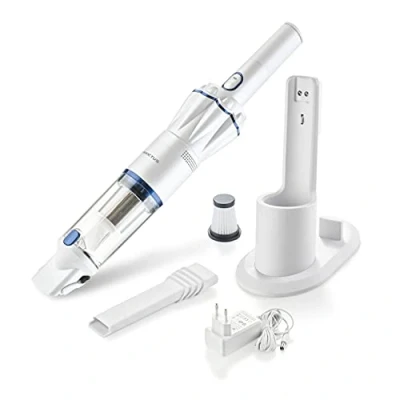Image of Genius A28179 Invictus One Handheld Vacuum Cleaner, PP, Stainless Steel, White