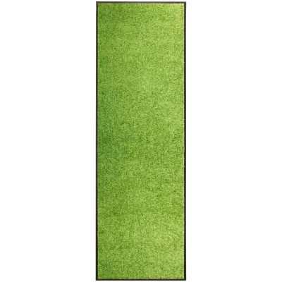 Image of vidaXL Doormat Washable Green 60x180 cm