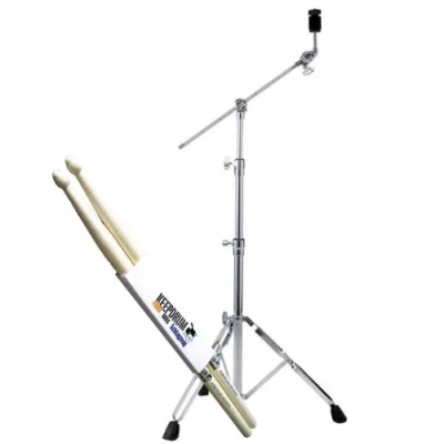 Image of PEARL BC 830 Cymbal Boom Stand + Keepdrum Drumsticks
