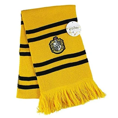 Image of Harry Potter Scarf HUFFLEPUFF Ultra Soft 100% Original WARNER BROS