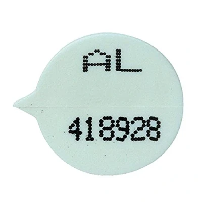 Image of GoSecure Security Seals Numbered Round White (Pack of 500) WSealNO, 15mmX 9mm