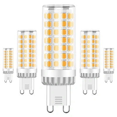 Image of RANBOO G9 LED Bulbs 9W, 75W Halogen Bulb Equivalent, 750LM, Warm White 3000K, 360Beam Angle, AC 220 240V, Non Dimmable, Mini G9, No Flicker, 5 Pack