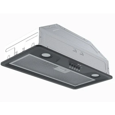 Image of Ferre CH500P BL 50 cm, Integrated Cooker Hood, Built in Extractor Black,