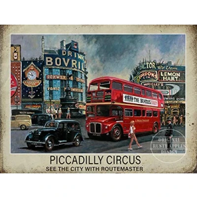 Image of London Routemaster Bus Nostalgic Transport Metal Sign 3 Sizes To Choose From Unique Gift