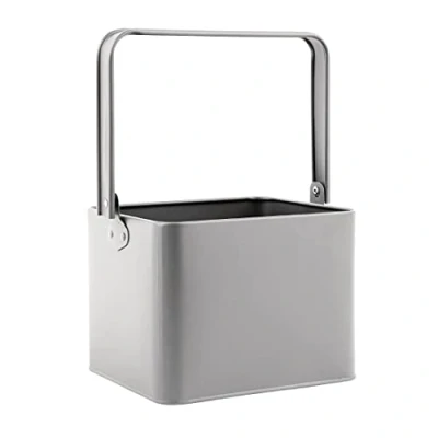 Image of Olympia Galvanized Table Tidy Grey 180X155X135mm Steel Serving Holder