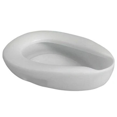 Image of Portable Moulded Hospital Bed Pan and Easy to Use Men Women Commode for Bedbound, Elderly, Disabled Handicapped Users