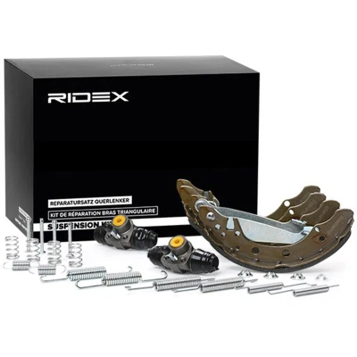 Image of 1H0685511AX brake Set, drum brakes TRW GSK1512 with wheel cylinder Superkit VOLKSWAGEN: up! Hatchback, Polo IV V Hatchback