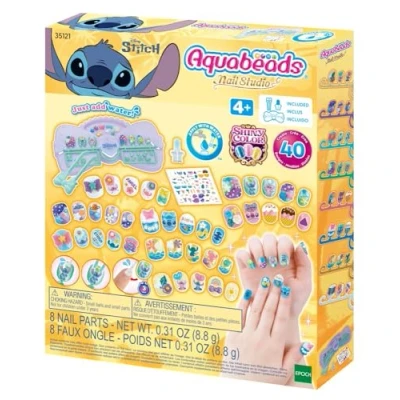 Image of Aquabeads 35121 Stitch Nail Designer Kit Arts &amp; Crafts Bead Activity Toy