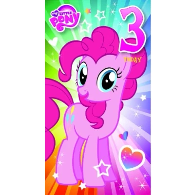 Image of My Little Pony MP010 &quot;Happy 3rd Birthday, Hope It&#039;s The Best Birthday Ever!&quot; Greeting Card