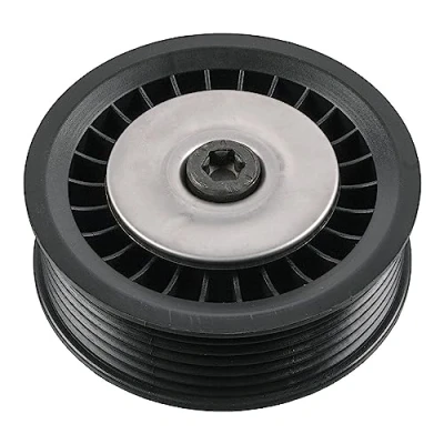 Image of 119231378R, 8200663046, 8660002027 Idler Pulley FEBI BILSTEIN 47861 with screw RENAULT: CLIO 2, 3, MERCEDES BENZ: A Class, B CLA Coupe