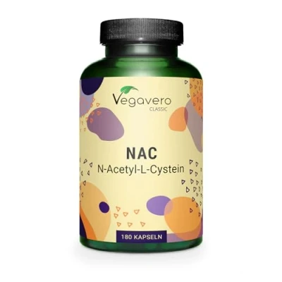 Image of Vegavero NAC Supplement 100% Pure N Acetyl Cysteine 600 mg Lab Tested, NO Additives 120 Capsules Vegan