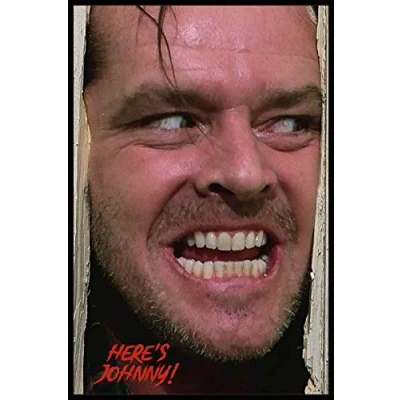 Image of Buyartforless The Shining 1980 Here&#039;s Johnny 36x24 Movie Art Print Poster Jack Nicholson