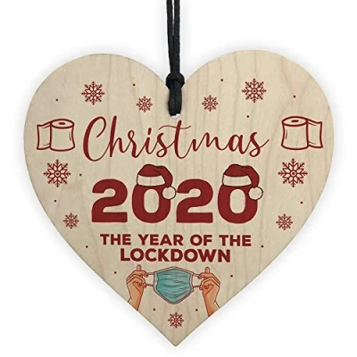 Image of RED OCEAN Lockdown Year Gift Christmas 2020 Bauble Tree Decoration