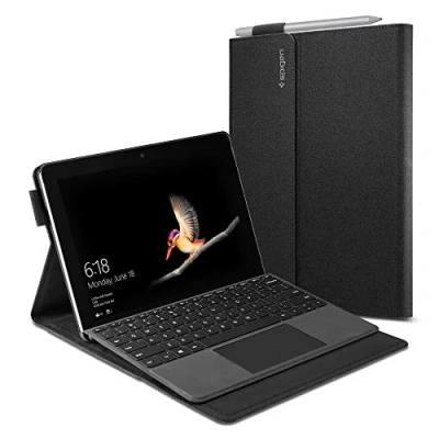 Image of Spigen Stand Folio Compatible with Microsoft Surface Go 4 (2023) / 3 (2021) 2 (2020) (2018) Case Black