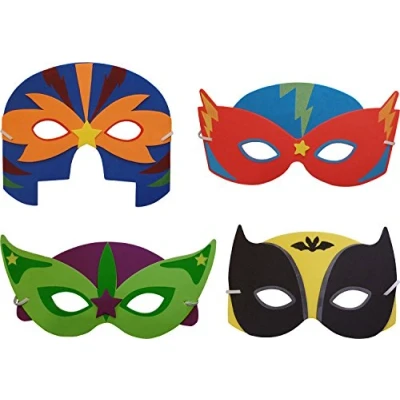 Image of Soft Foam Superhero Mask (6 Supplied)