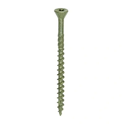 Image of TIMCO C2 Decking Screws TX20 CSK GRN Range 4.5 x 65mm Tub of 250