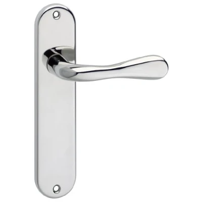 Image of Merriway BH01290 Richmond Latch Door Handle Polished Nickel