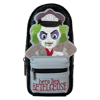 Image of Loungefly Beetlejuice Here Lies Betelgeuse Mini Backpack Pencil Case