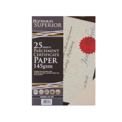 Image of Ryman Certificate Paper A4 145gsm 25 Sheets