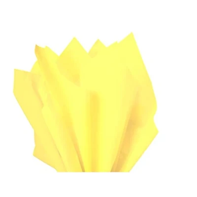 Image of MustBeBonkers Tissue Wrapping Paper 18GSM Colour Fast Acid Free 35 x 45cm (Yellow (Light), 5)