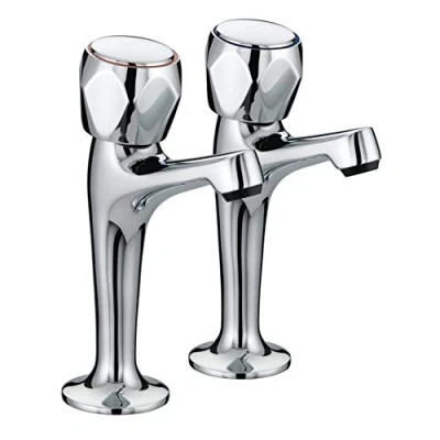 Image of Bristan VAC HNK C MT Value Club High Neck Kitchen Sink Pillar Taps, Chrome