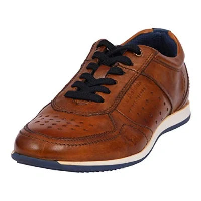 Image of bugatti Men&#039;s 311450073500 Low Top Sneakers, Brown (Cognac 6300), 6.5 UK