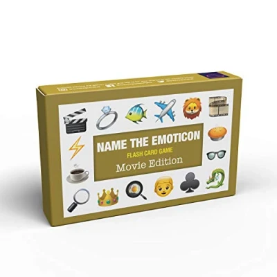 Image of Bubblegum Stuff Name The Emoticon Game Movie Guess Phrase From Fun Flash Card Suitable For Family, Kids, Teenagers &amp; Adults