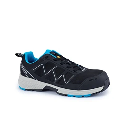 Image of Honeywell Agile Sprinter S3 SRC ESD Industrial Safety Shoes for Men &amp; Women, Low Cut, Lighter Composite Fiberglass Toecap, 3D Mesh Lining, EVA Midsole, Rubber Outsole, Blue, Size 5.5 UK, 6250121 39