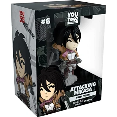 Image of Youtooz Attacking Mikasa Figure, 5.1&quot; Inch Attack on Titan Vinyl Collectible Ackerman from by Youtooz, White