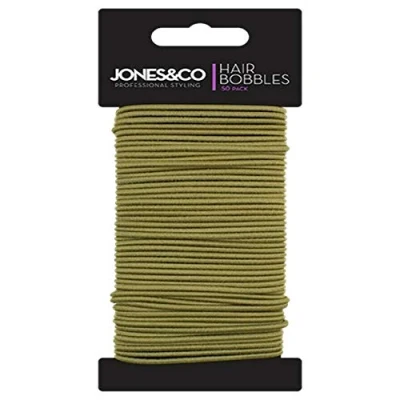 Image of 50 x Pack Snag FREE Thin Elastic Ladies Hair Bands Bobbles School Girls Ponytail Holders Unisex Daily Everyday Care Casual Beauty Stylist Accessories Gentle Black Blonde Brown UK P&amp;P (BLONDE)