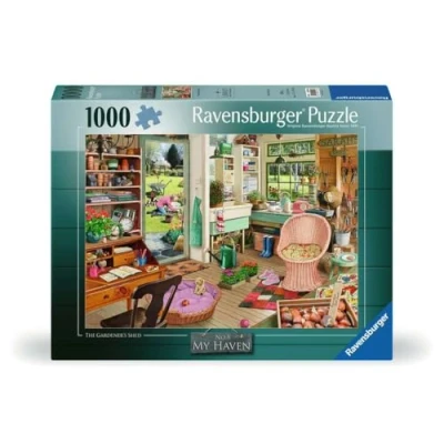 Image of Ravensburger My Haven No 8 The Gardener&#039;s Shed 1000 Piece Jigsaw Puzzles for Adults and Kids Age 12 Years Up