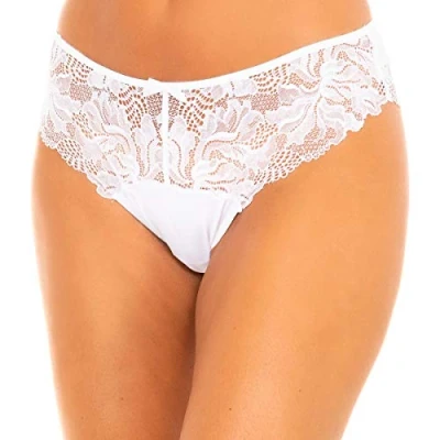 Image of DIM Women&#039;s Generous Essential Lace x1 Brief, White, S