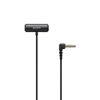 Image of Sony ECM LV1 Lavalier Microphone with Stereo Sound Capture,Black