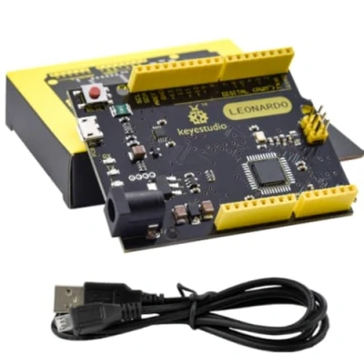 Image of KEYESTUDIO Leonardo R3 Atmega32u4 Development Board with USB Cable for Arduino Starter Kit