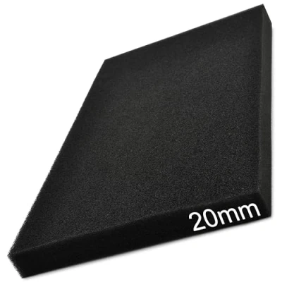 Image of Easyboost Air Filter Foam 20 mm Thick 28 x 15 cm Universal to Cut Size for Scooters, Motorcycles, Quads and Trimmers, Brushcutters, Tillers, Chainsaws, Filtration Box