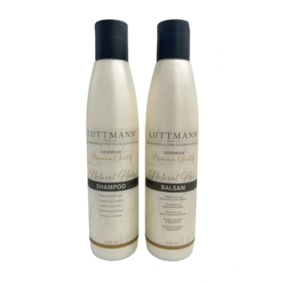 Image of LUTTMANN WIG SHAMPOO &amp; BALM SET Hair Care 200 ml Each Intensive for All Real Wigs, Hairpieces, Extensions