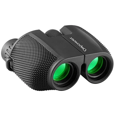 Image of DFlamepower 10x25 Compact High Powered Folding Binoculars Waterproof Telescope for kids/adults/outdoor birding watching/travelling/sightseeing/hunting, etc