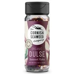 Image of 100% Organic Dulse Seaweed Flakes by The Cornish Company 20g Shaker hand harvested