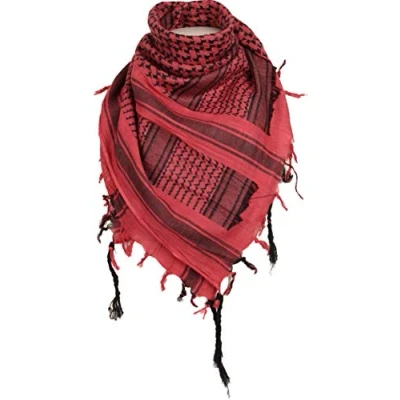 Image of Mil Tec Men&#039;s Fashion Scarf, Red/Black, One Size