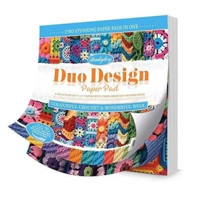 Image of Hunkydory Crafts Duo Design Paper Pads Colourful Crochet &amp; Wonderful Wool