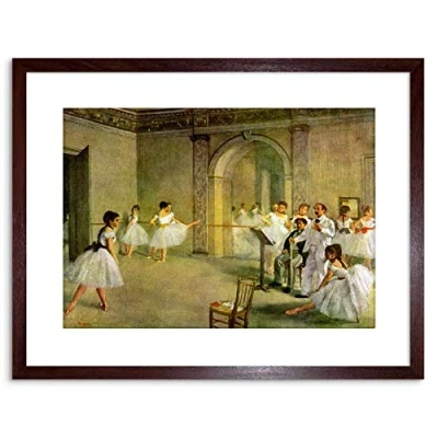 Image of Wee Blue Coo PAINTING DEGAS HALL OPERA BALLET RUE PELETIER FRAMED PICTURE ART PRINT F97X8396