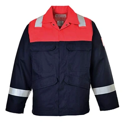 Image of Portwest Bizflame Plus Jacket, Size: 4XL, Colour: Navy, FR55NAR4XL